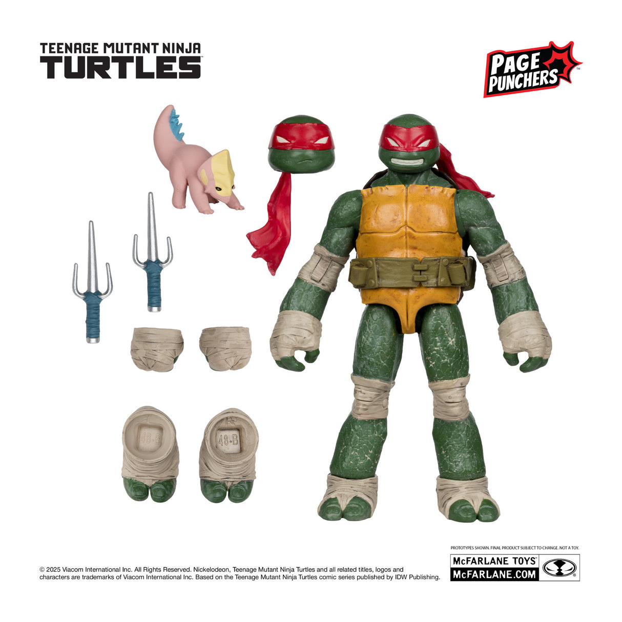 McFarlane Raphael (Teenage Mutant Ninja Turtles) with Comic (Page Punchers)