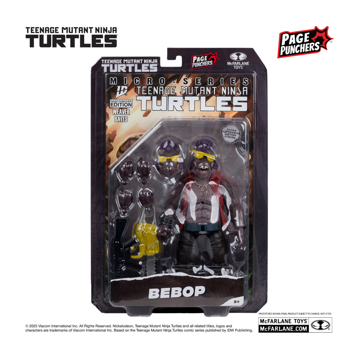 McFarlane Bebop (Teenage Mutant Ninja Turtles) with Comic (Page Punchers)