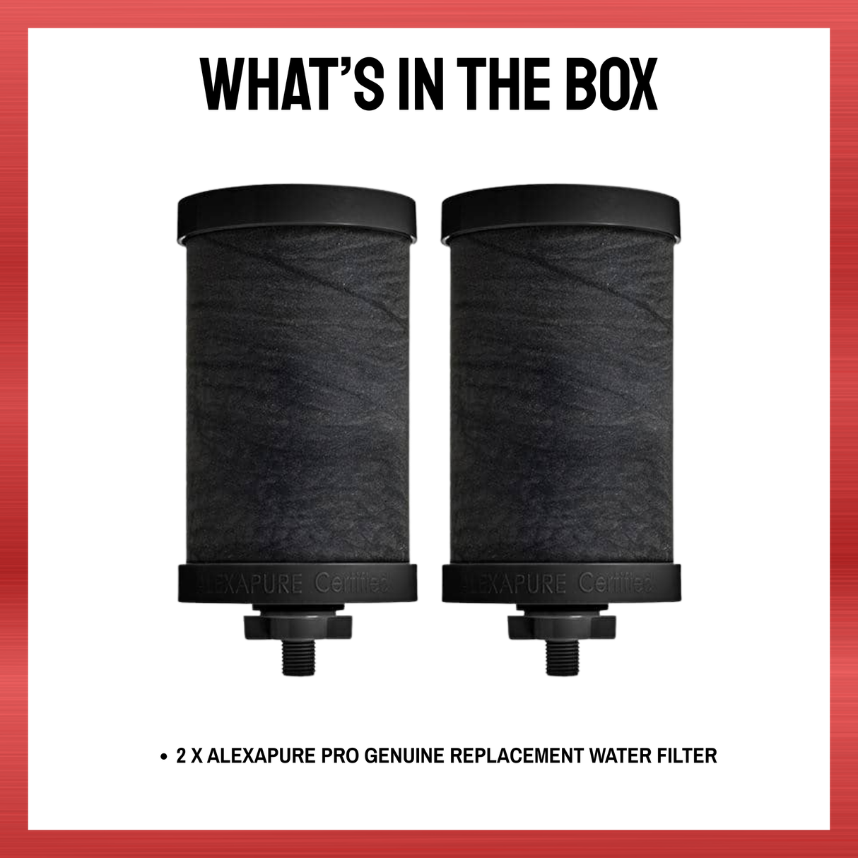 Alexapure Pro Genuine Replacement Water Filter (2 Pack)
