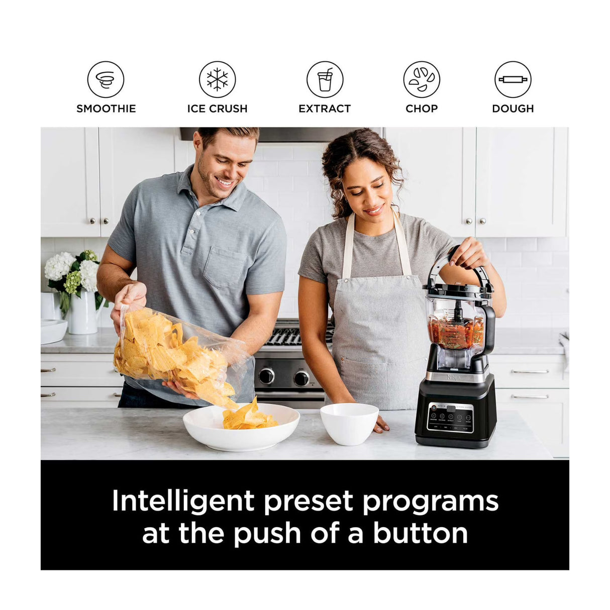 Ninja BN805A 1400W Pro Plus Kitchen System Blender and Food Processor (Black)