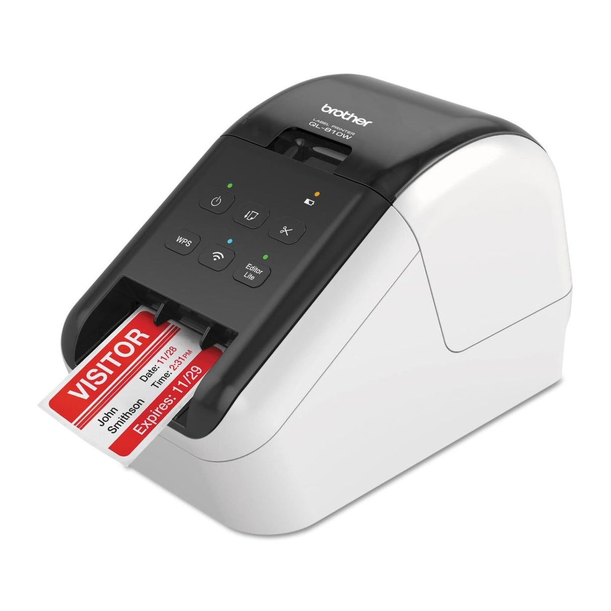 Brother QL-810WAN Professional Wireless Label Printer with Black/Red Printing