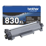 Brother TN830XL Black High Yield Printer Toner Cartridge - Up to 3,000 Pages