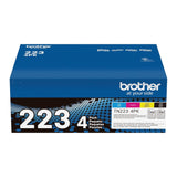 Brother TN2234PK Standard Yield Toner Cartridge - 4 Pack (Black, Cyan, Magenta, Yellow)