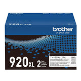 Brother Genuine TN920XL High-Yield Black Toner Cartridge 2-Pack (12,000 Pages Per Cartridge)