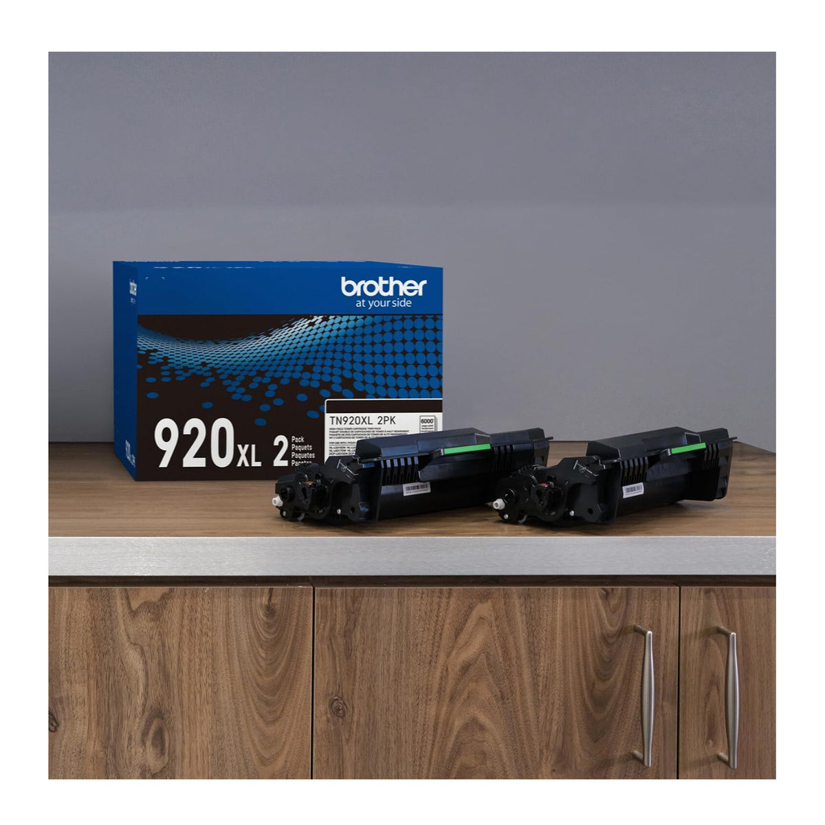 Brother Genuine TN920XL High-Yield Black Toner Cartridge 2-Pack (12,000 Pages Per Cartridge)