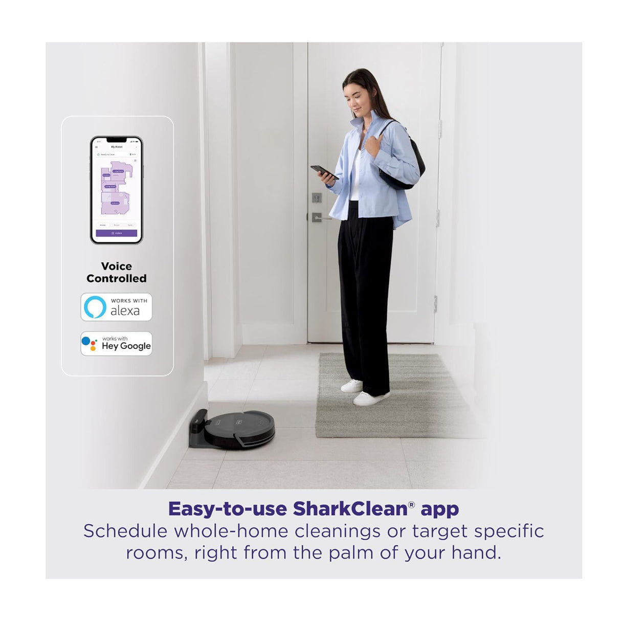 Shark Navigator Robot Vacuum with SmartPath Navigation (Steel Grey)