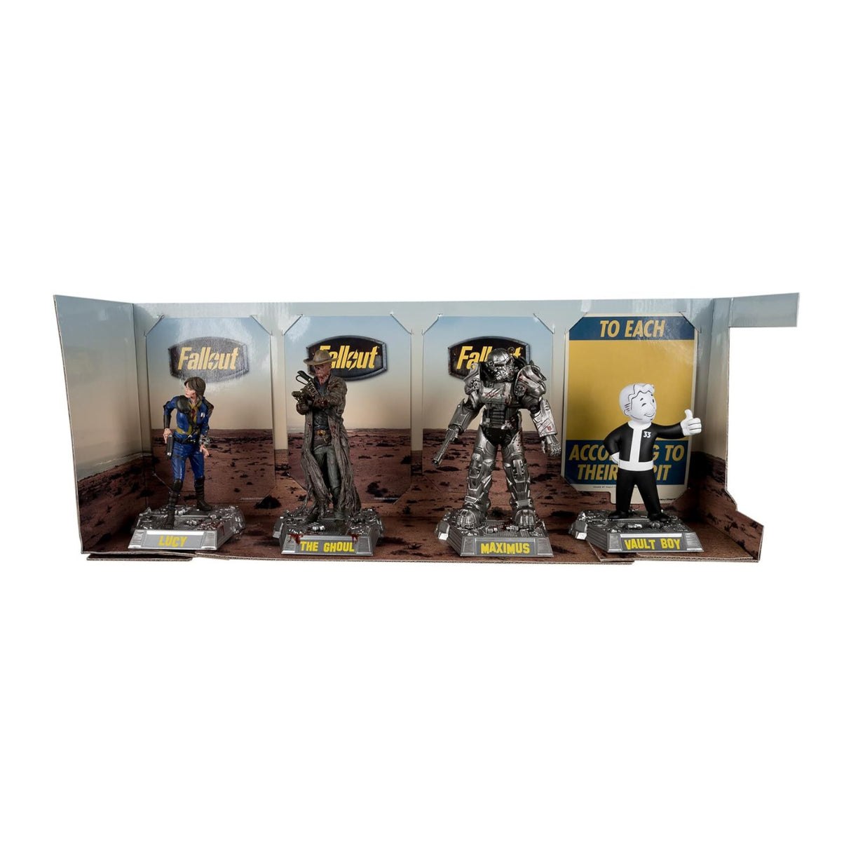 Fallout Lucy, Maximus, The Ghoul & Vault Boy 6-Inch Posed Figures (4-Pack)