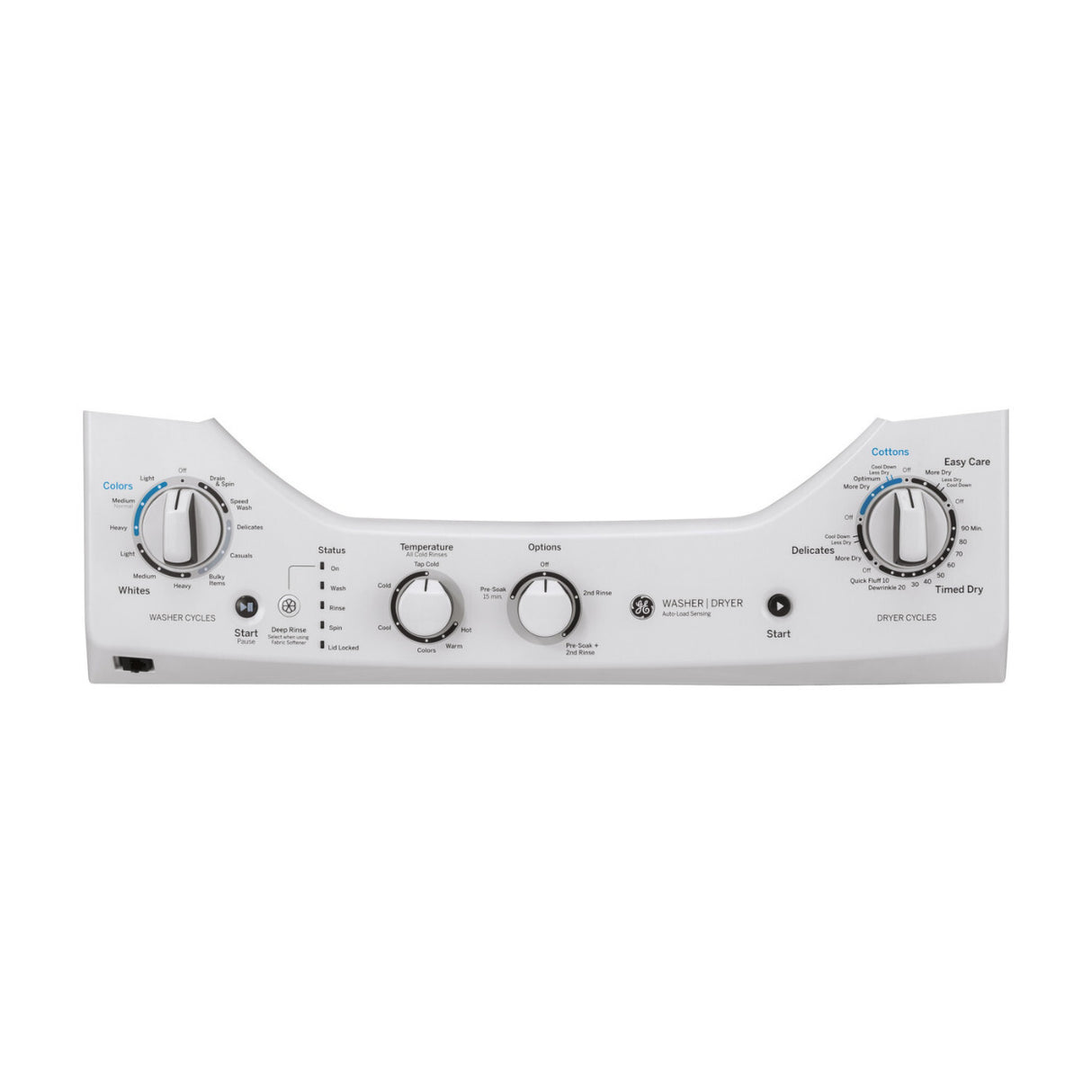 GE Unitized Spacemaker 2.3 Cu Ft Washer 4.4 Cu Ft Electric Dryer Combo
