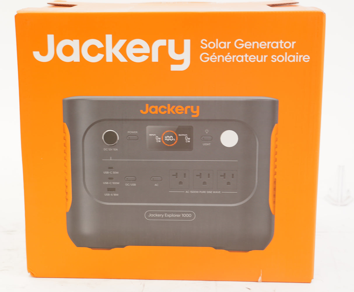 Jackery Explorer 1000 v2 Portable Power Station - 1070Wh with Smart App Control (Used)