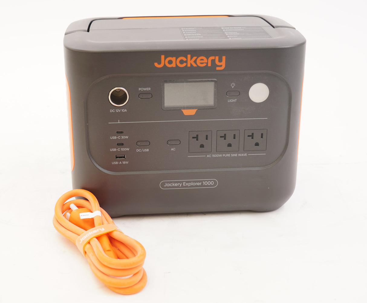 Jackery Explorer 1000 v2 Portable Power Station - 1070Wh with Smart App Control (Used)