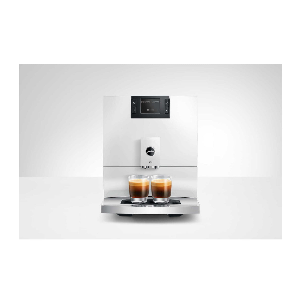 JURA C3 Automatic Coffee and Espresso Machine with 4 Specialties (Piano White)