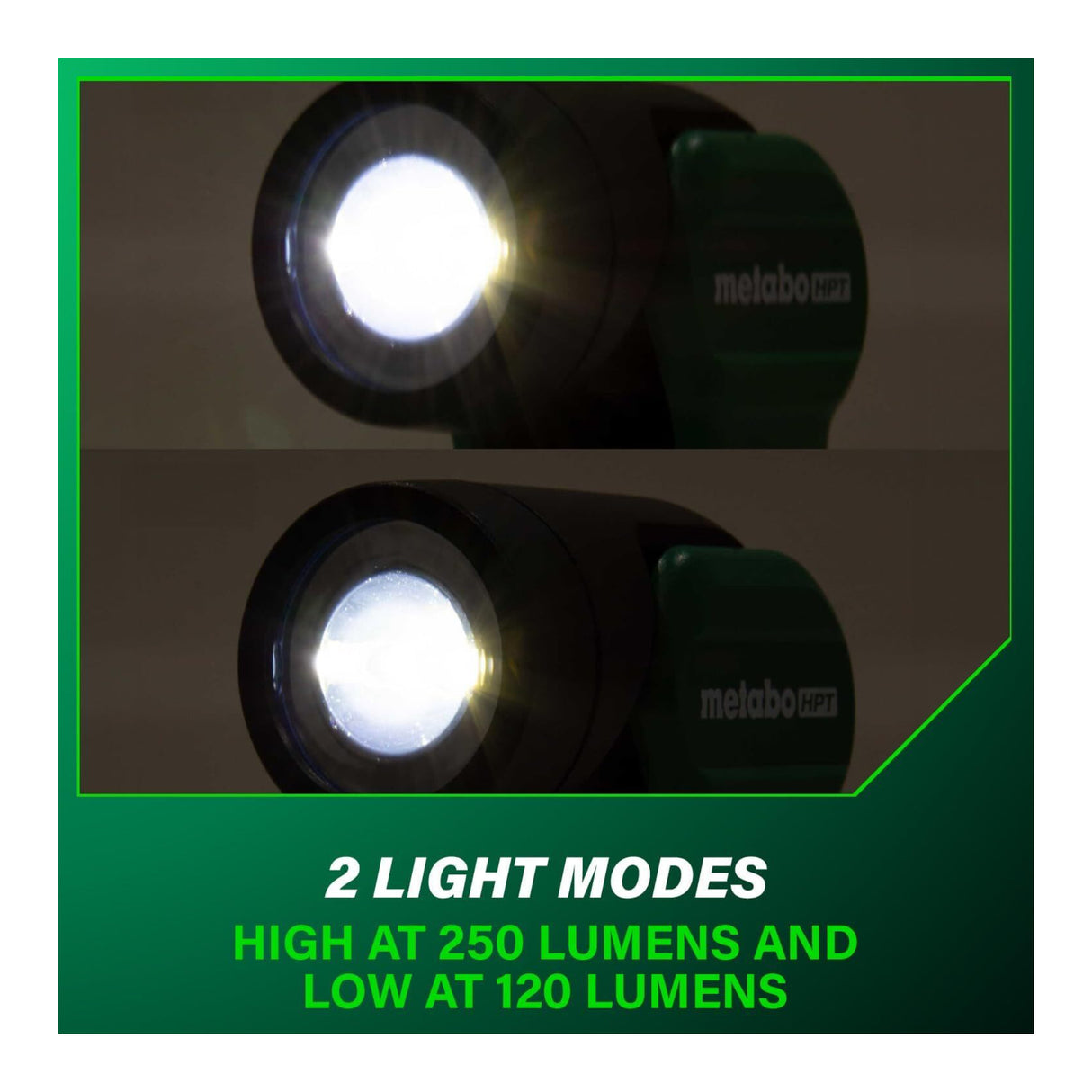 Metabo HPT 18V MultiVolt Cordless 250 Lumens LED Flash Light (Tool Body Only)