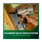 Metabo HPT 21-Degree Pneumatic Framing Nailer with High Grade Aluminum Magazine