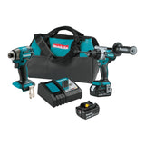 Makita 18V LXT Lithium-Ion Brushless Cordless 2-Piece Combo Kit (5.0Ah)