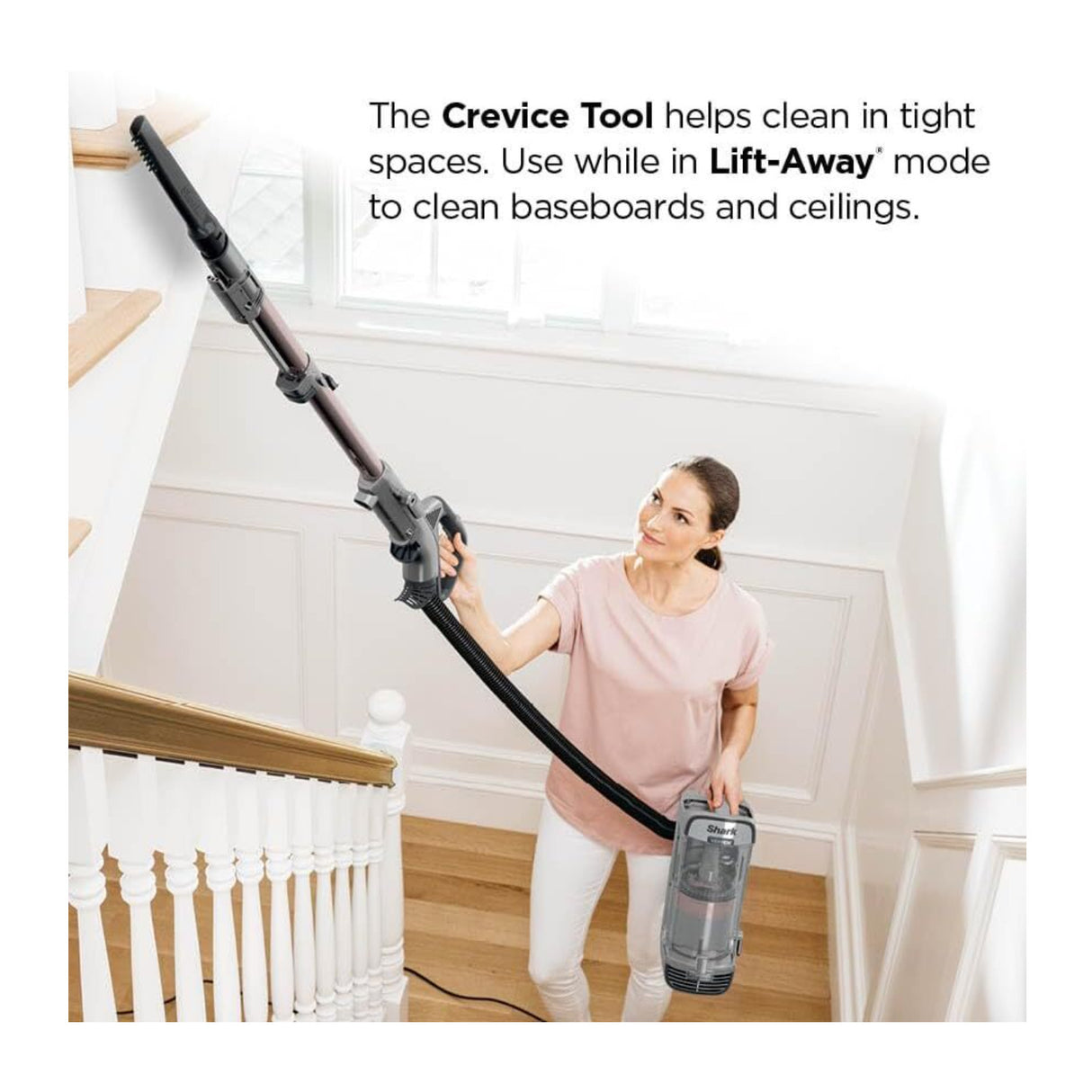 Shark Vertex Lift-Away Upright Vacuum with DuoClean PowerFins (Silver/Rose Gold)