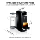 Nespresso VertuoPlus Deluxe Coffee/Espresso Machine with Milk Frother (Black)