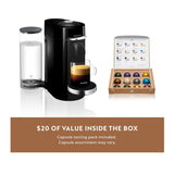 Nespresso VertuoPlus Deluxe Coffee/Espresso Machine with Milk Frother (Black)
