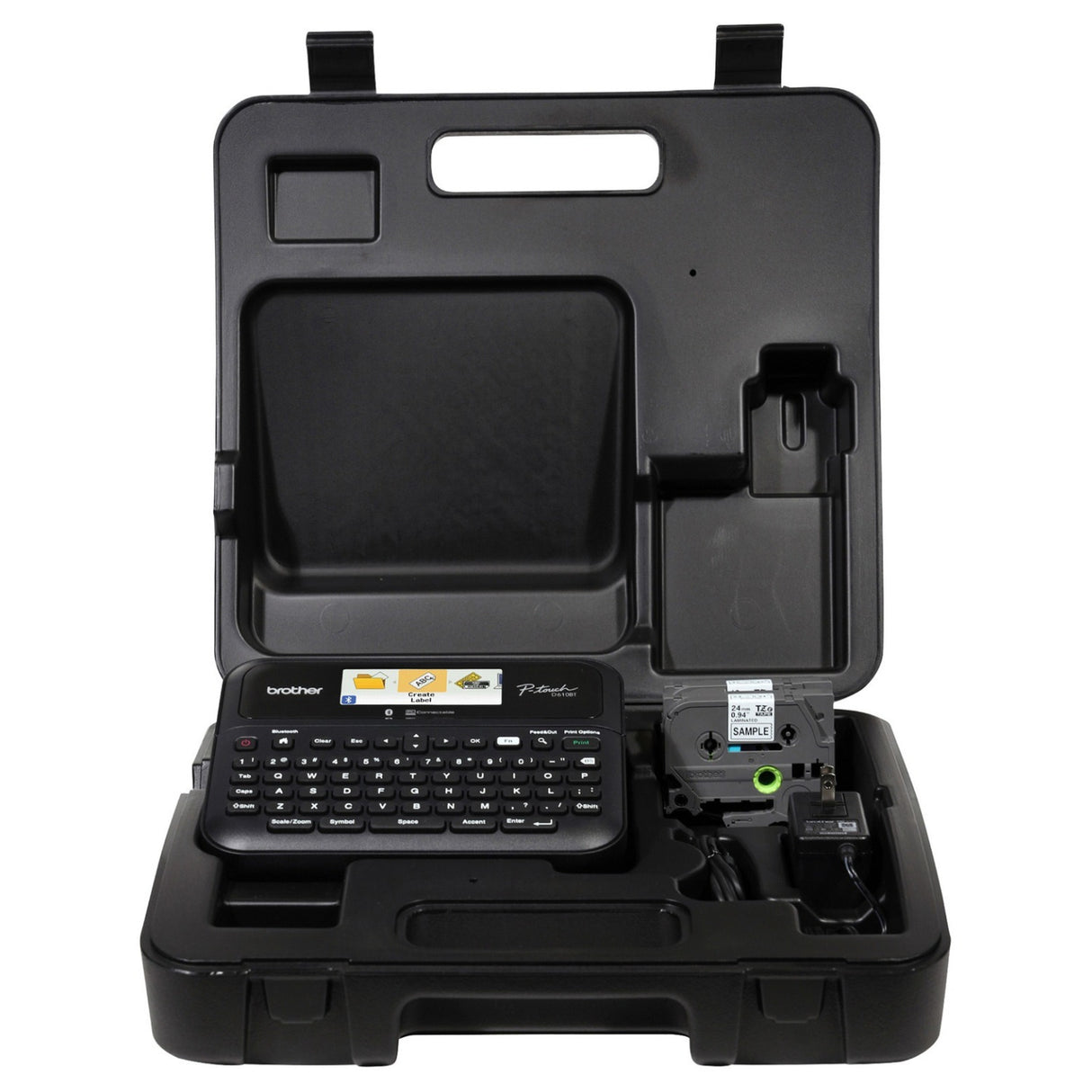 Brother P-touch PT-D610BT Label Maker with Hard Case and Laminated Tape Pack