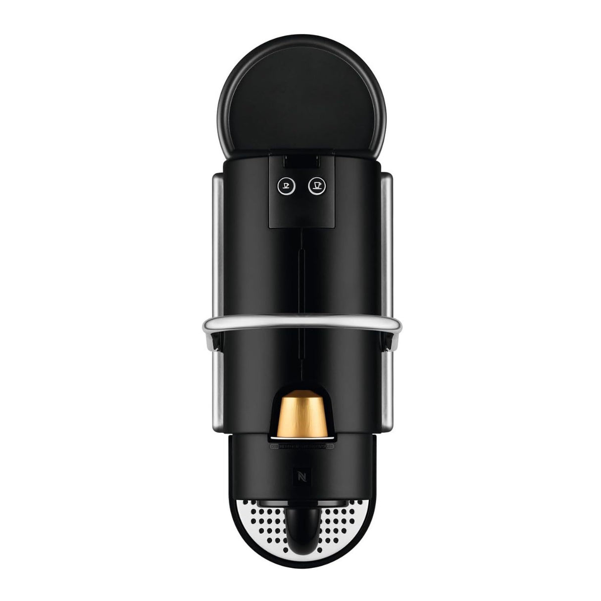 De'Longhi Nespresso Pixie Automatic Espresso Machine with 19 Bar Pressure Silver