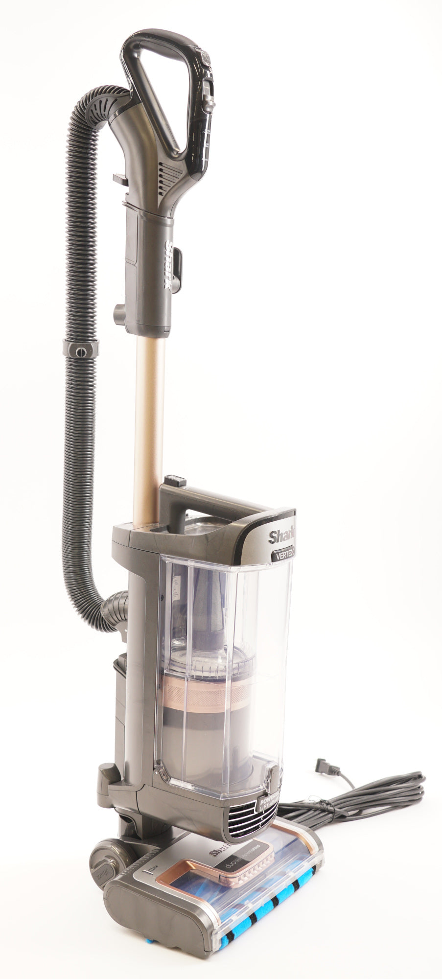 Shark Vertex Lift-Away Upright Vacuum with DuoClean PowerFins (Silver/Rose Gold) (Used)