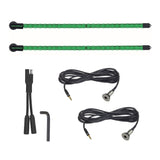 Yak-Power 10-Inch LED Light Kit (2-Piece, Green)