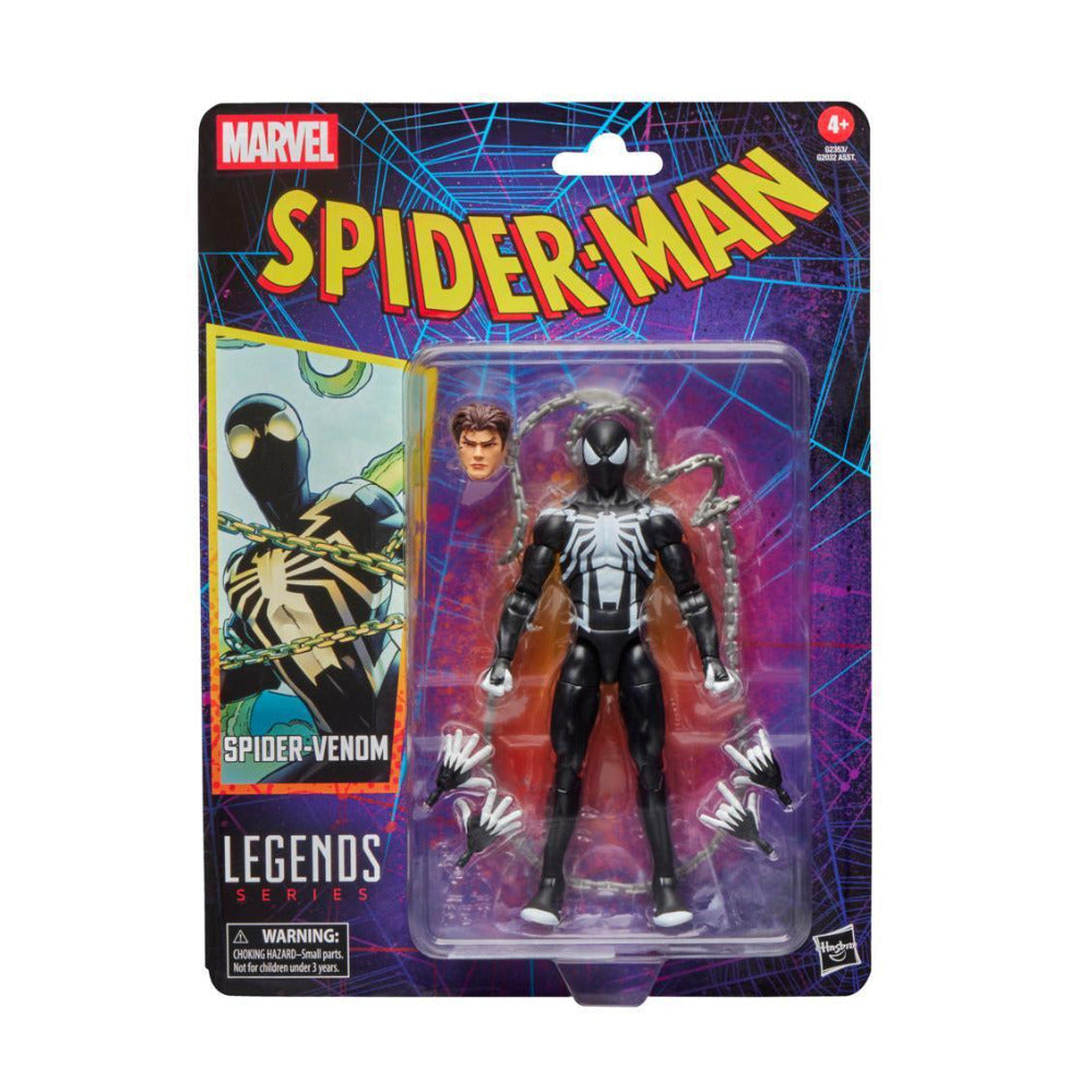 Hasbro Marvel Legends Series Spider-Venom Retro Cardback SpiderMan Action Figure
