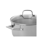 HENCKELS Clad H3 6-Qt Stainless Steel Dutch Oven with Glass Lid