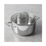HENCKELS Clad H3 6-Qt Stainless Steel Dutch Oven with Glass Lid