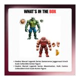 Hasbro Marvel Legends Series Juggernaut and Hulk 6-Inch Action Figures Bundle