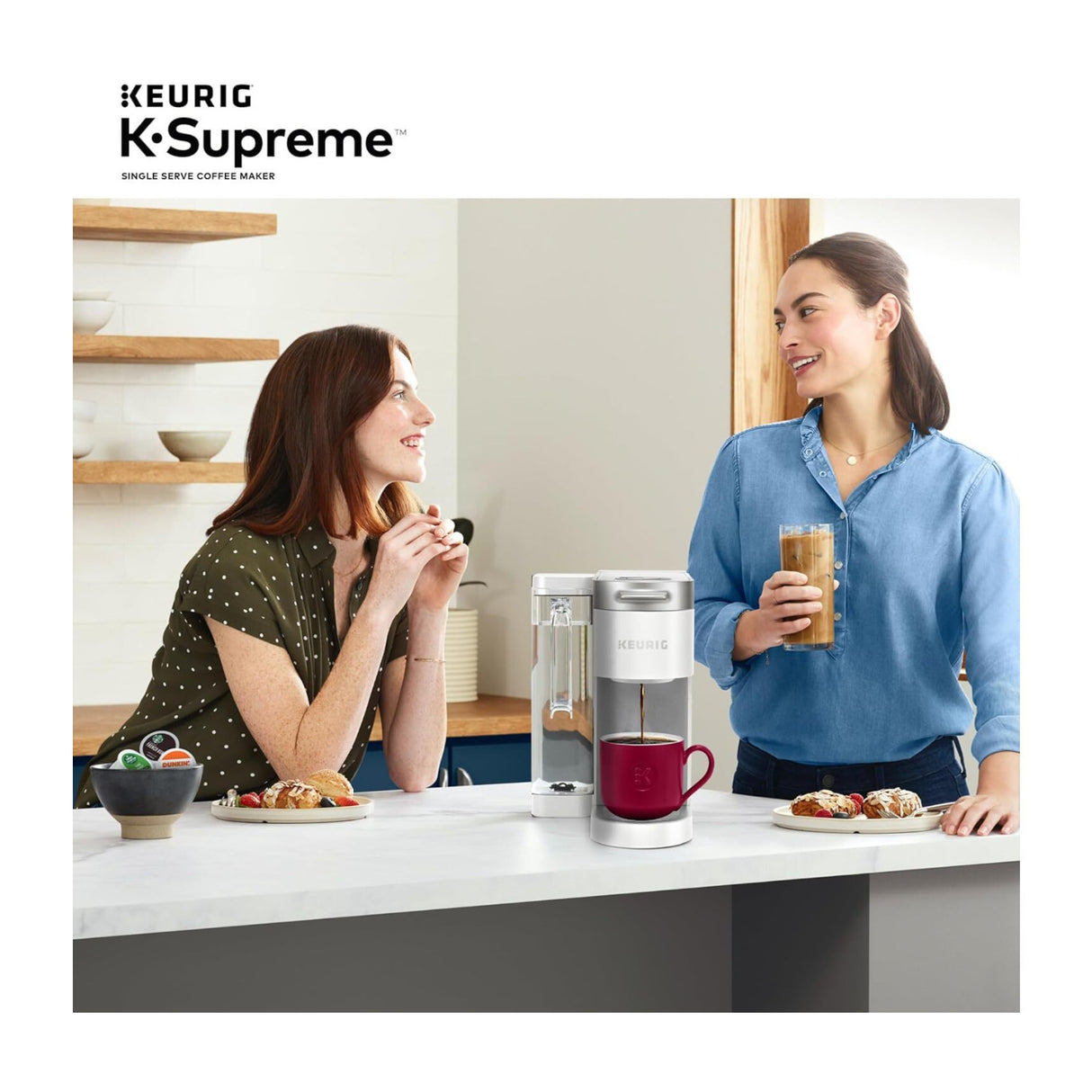 Keurig K-Supreme Single Serve K-Cup Pod Coffee Maker (White)