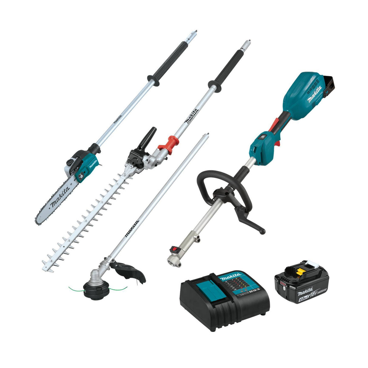 Makita XUX02SM1X5 18V LXT Brushless Couple Shaft Power Head Kit (4.0Ah)