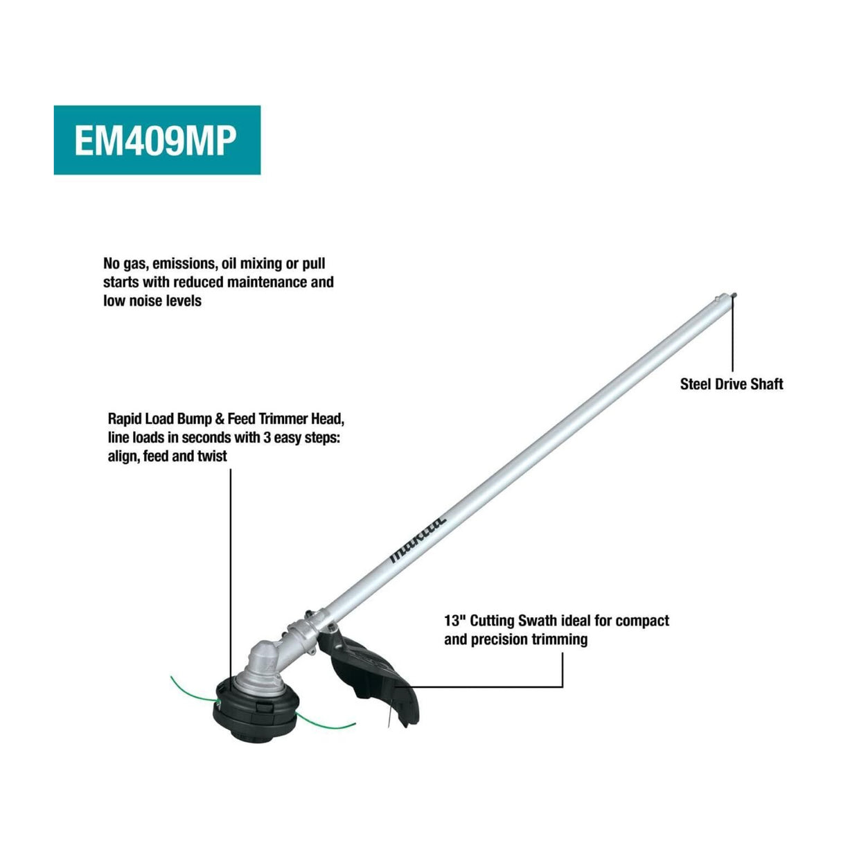 Makita XUX02SM1X5 18V LXT Brushless Couple Shaft Power Head Kit (4.0Ah)