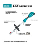 Makita XUX02SM1X6 18V LXT Brushless Couple Shaft Power Head Kit (4.0Ah)