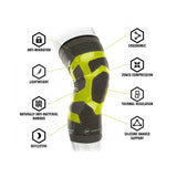 DonJoy Performance Trizone Knee Support Brace (Slime Green, XL, Left)