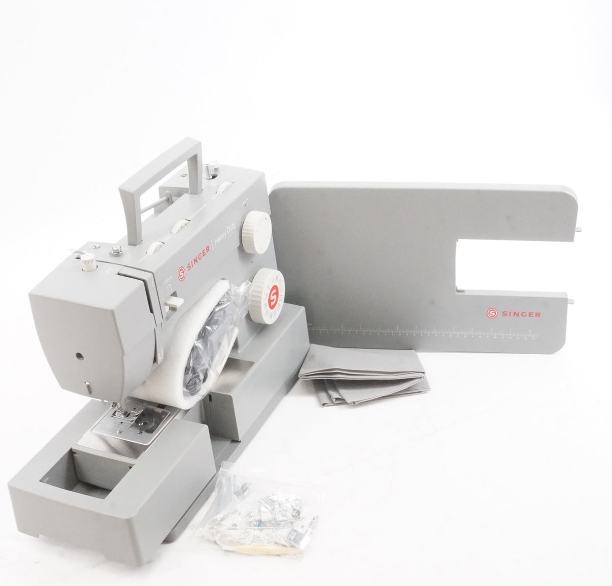 Singer Heavy Duty 6380 Sewing Machine with Extension Table (Gray) (Used)