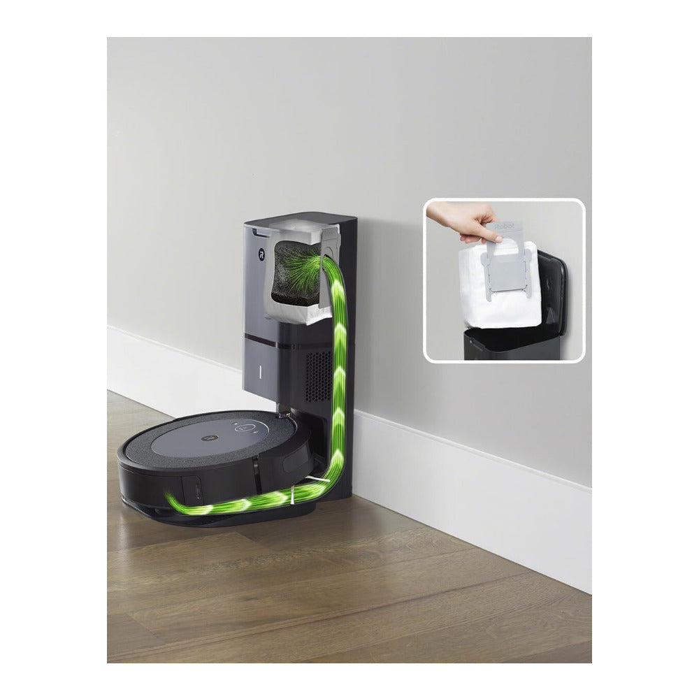 iRobot Roomba i4+ EVO Self-Emptying Robot Vacuum with Smart Mapping (Black)