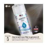 LG Genuine LT700P 6 Month/200 Gal Replacement Refrigerator Water Filter (White)