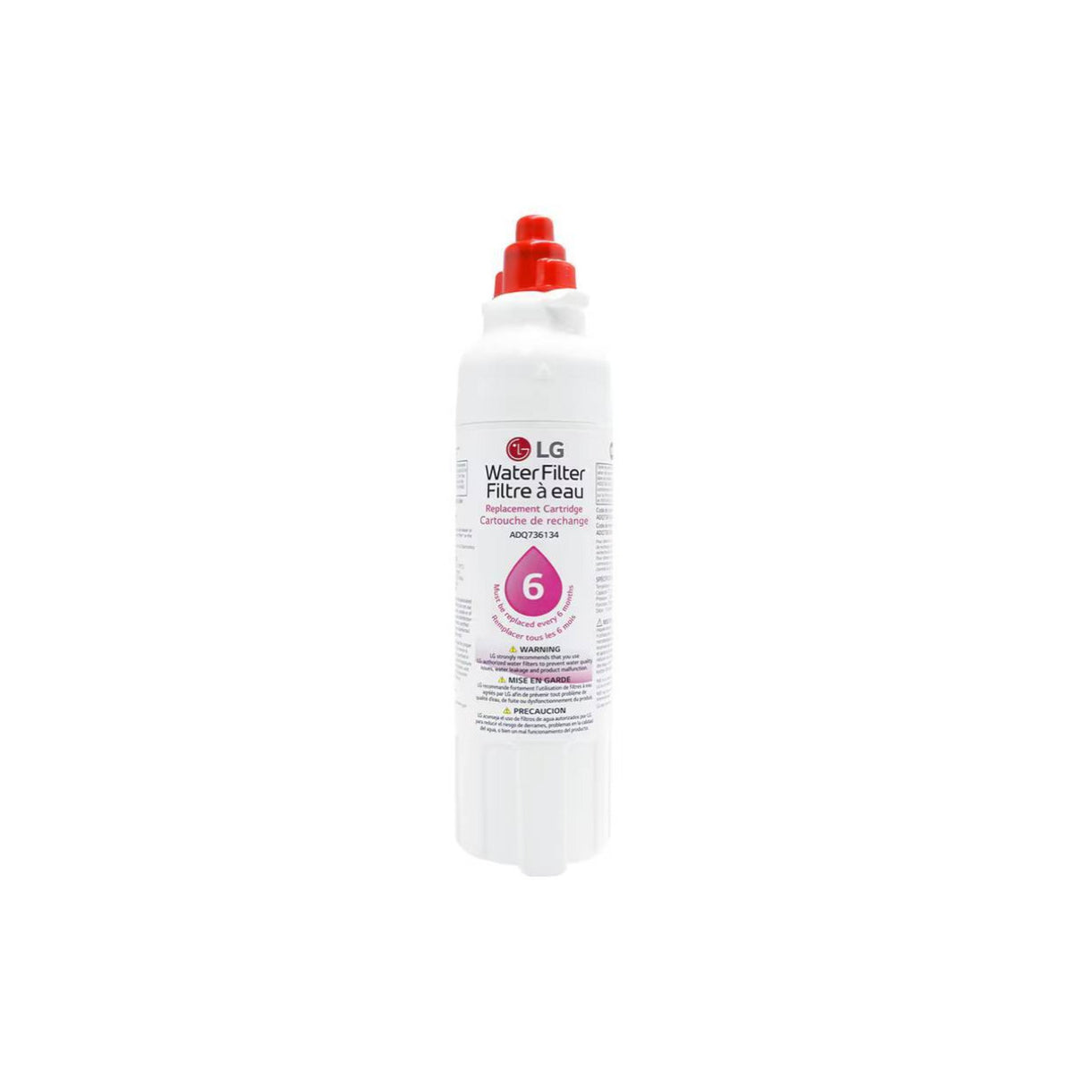 LG Genuine LT800P 6 Month/200 Gal Replacement Refrigerator Water Filter (White)
