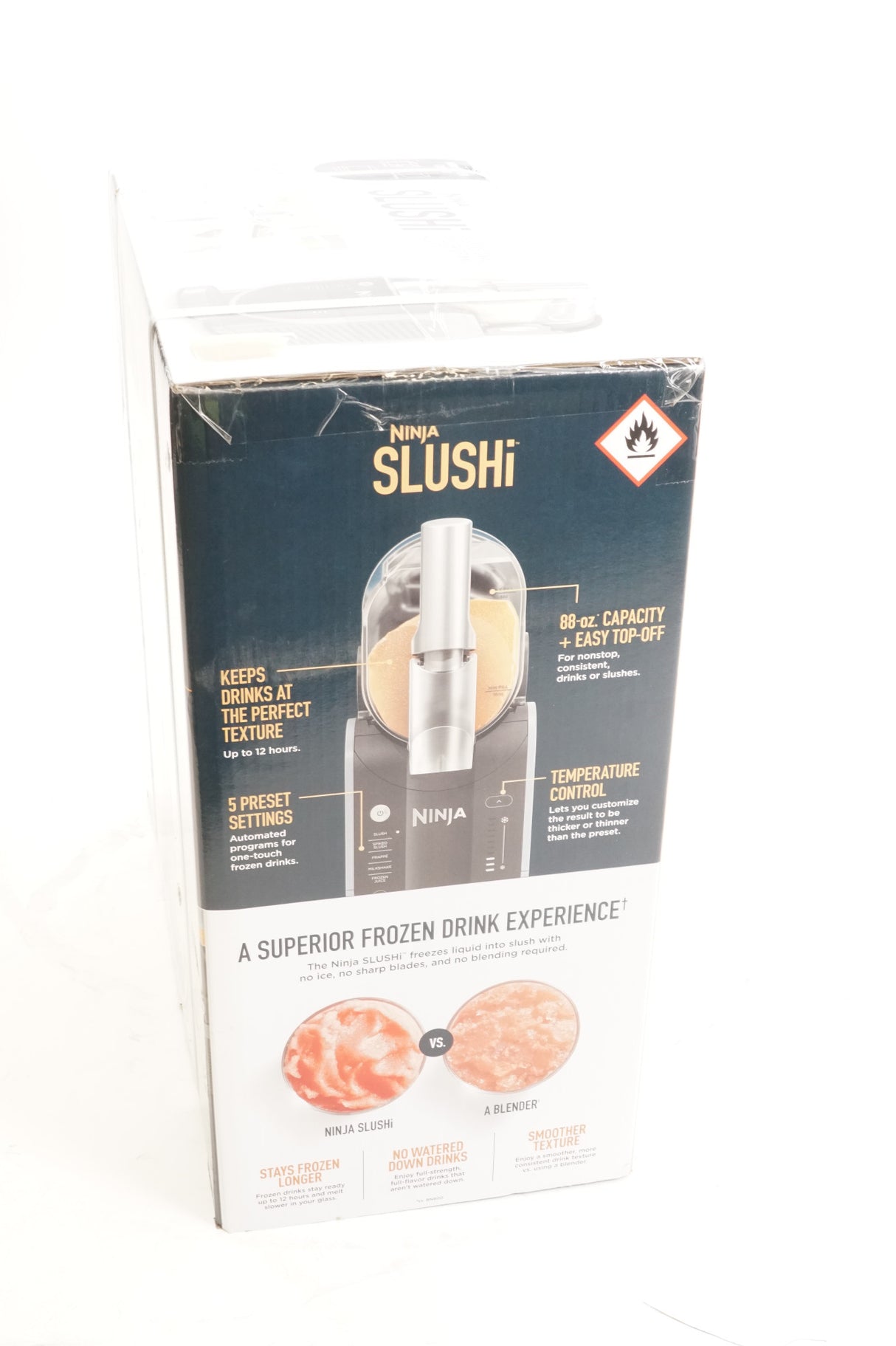 Ninja SLUSHi Professional Frozen Drink and Slushie Maker (Artic Blue/Gray) (Used)