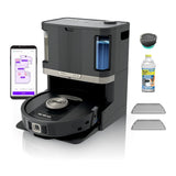 Shark Robot Vacuum and Mop Combo Self-Emptying and Self-Refill (Black)