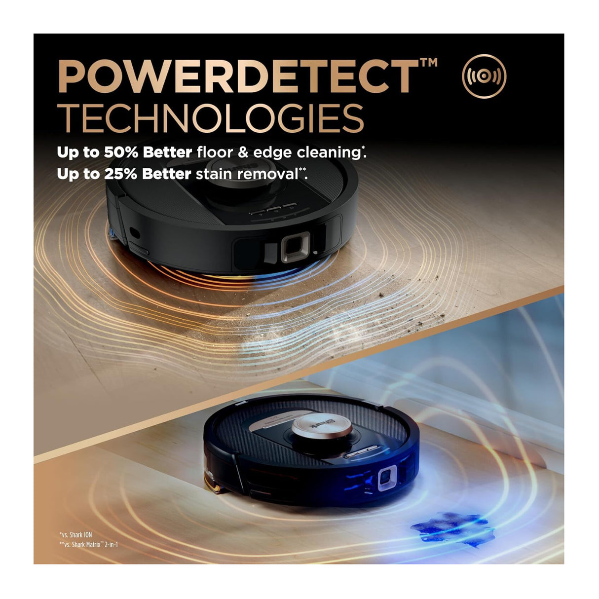 Shark Robot Vacuum and Mop Combo Self-Emptying and Self-Refill (Black)