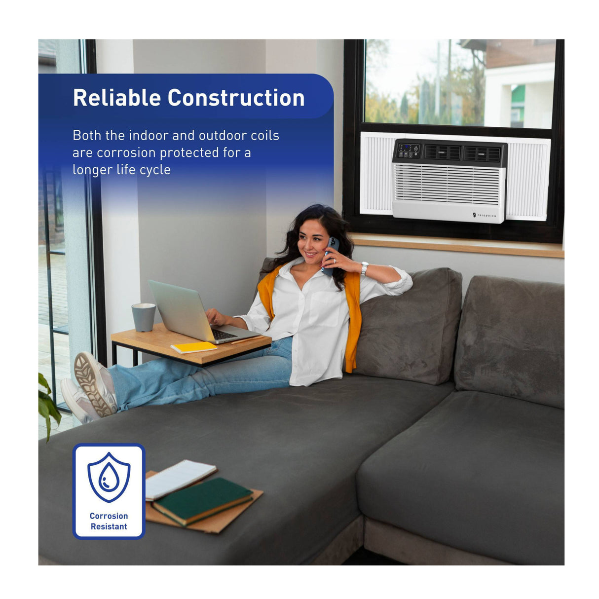 Friedrich 8K BTU R-32 Chill Premier Cool Only Window/ Thru-Wall Air Conditioner