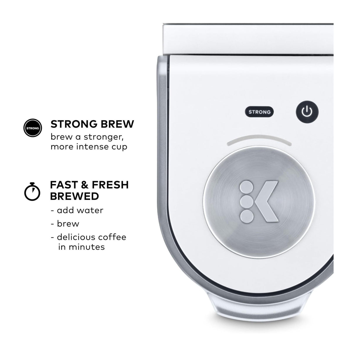 Keurig K-Mini Plus Single Serve Coffee Maker (White, Refurbished)
