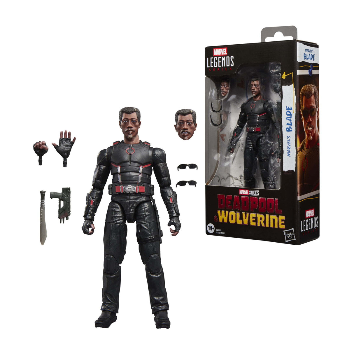 Hasbro Marvel Legends Series Blade Deadpool and Wolverine 6 Inch Action Figure