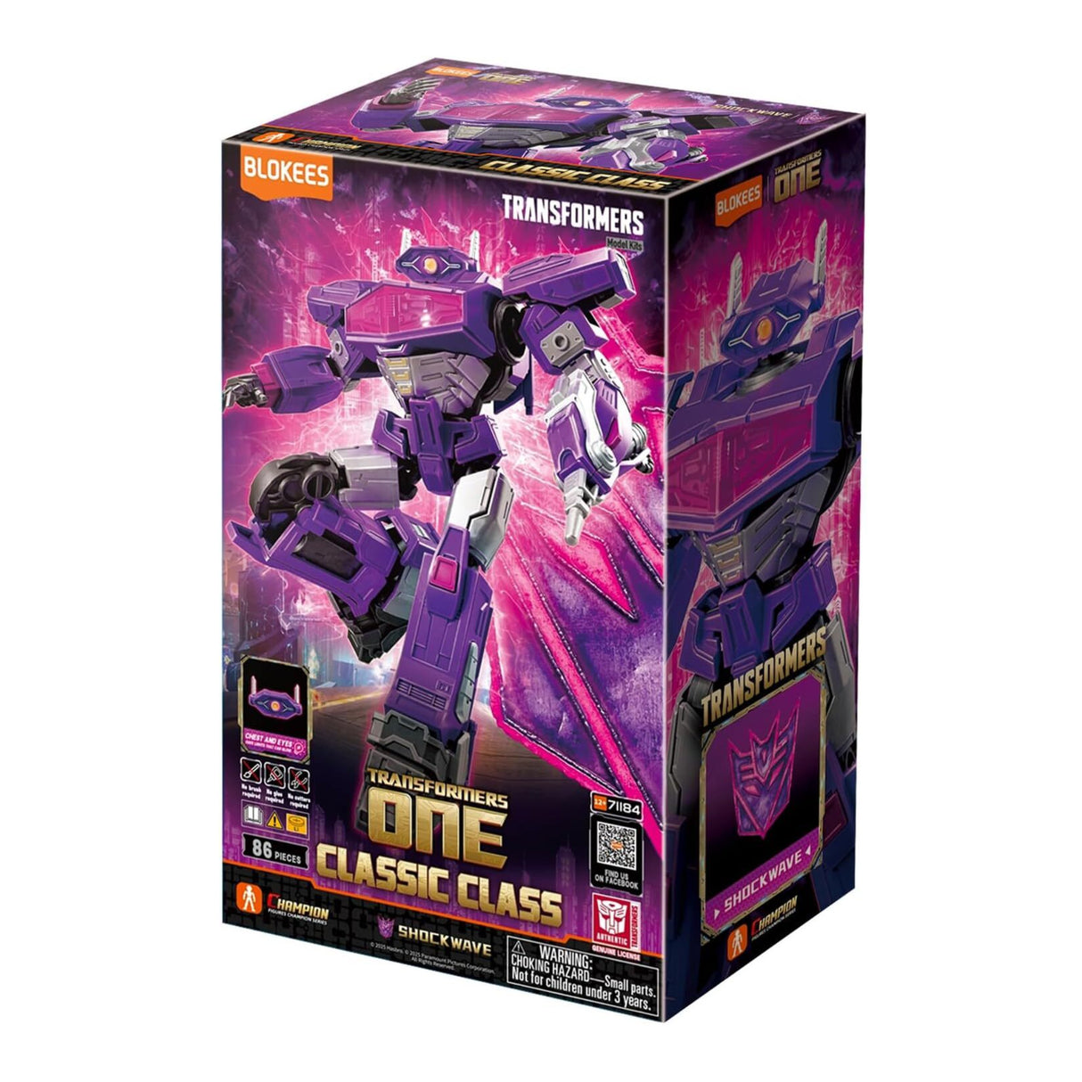 Blokees Transformers Classic Class 18 Transformers One Shockwave Action Figure