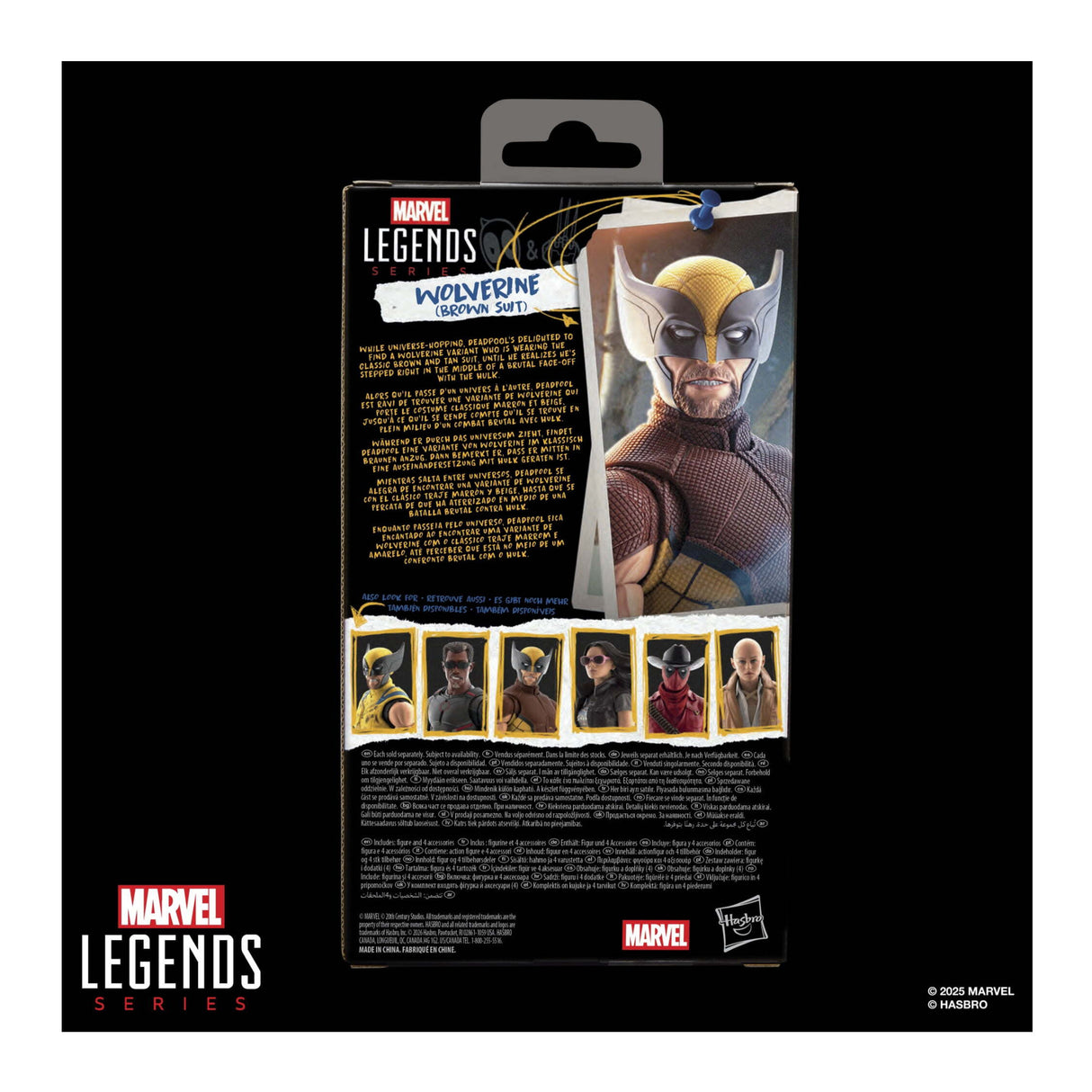 Hasbro Marvel Legends Series Wolverine 6-Inch Action Figure (Brown Suit)