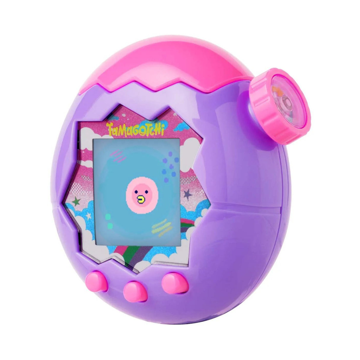 Bandai Tamagotchi Paradise - Purple Sky Interactive Digital Pet Toy with Zoom Dial