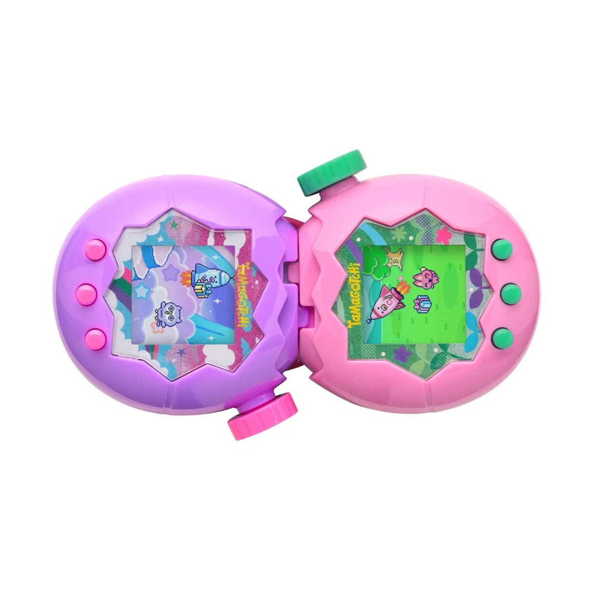 Bandai Tamagotchi Paradise - Purple Sky Interactive Digital Pet Toy with Zoom Dial