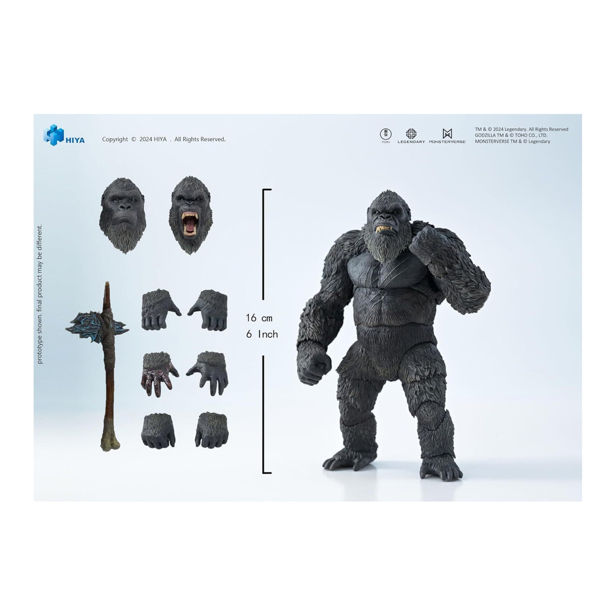 Hiya - Godzilla x Kong: The New Empire Kong Basic Exquisite Series Action Figure