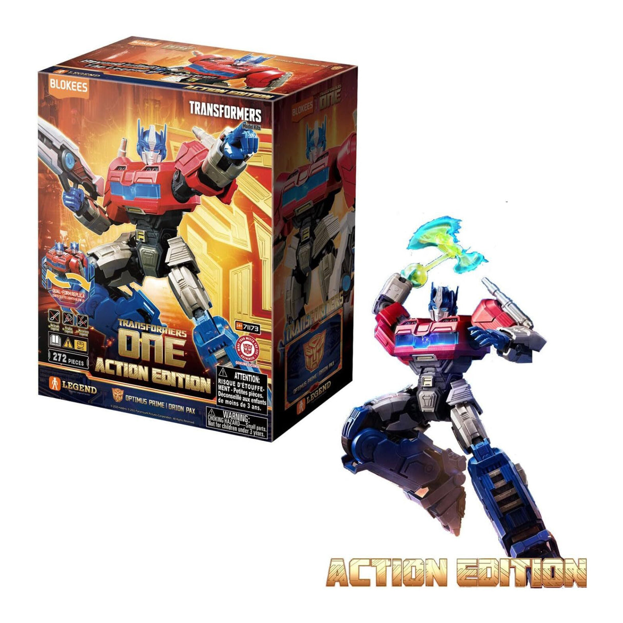 Blokees - Transformers Optimus Prime Vs Tarn Action Edition Model Kits Bundle